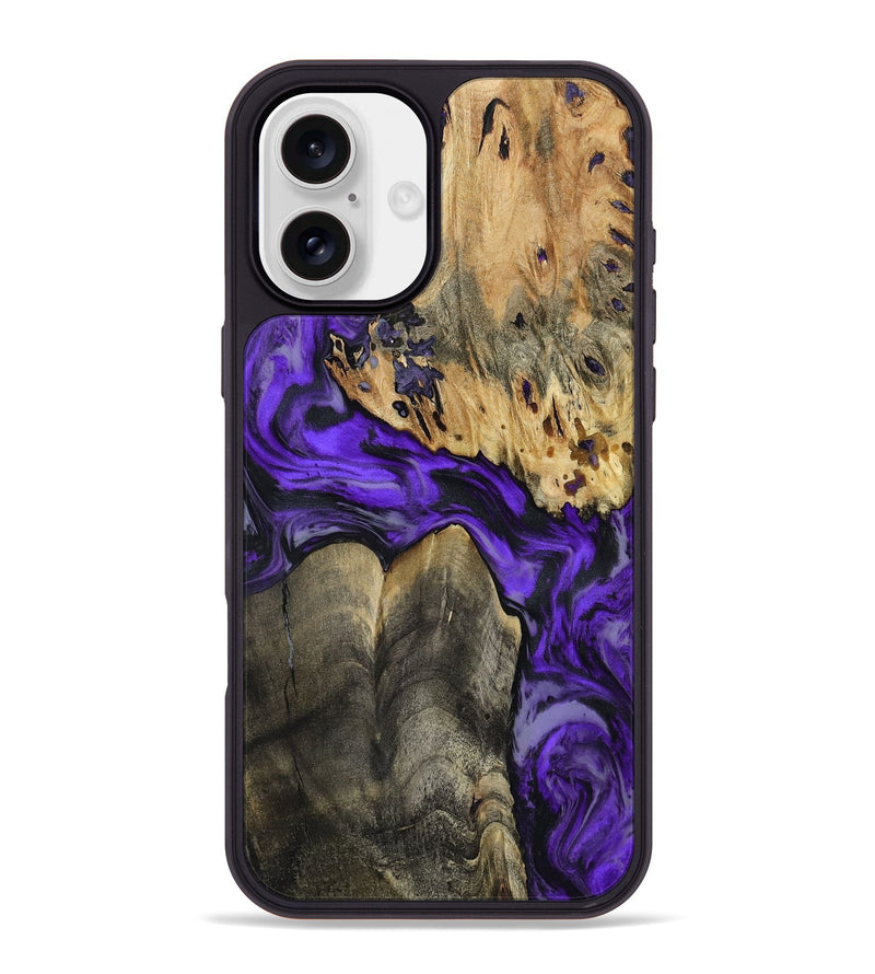 iPhone 16 Plus Wood Phone Case - Shad (Purple, 801440)