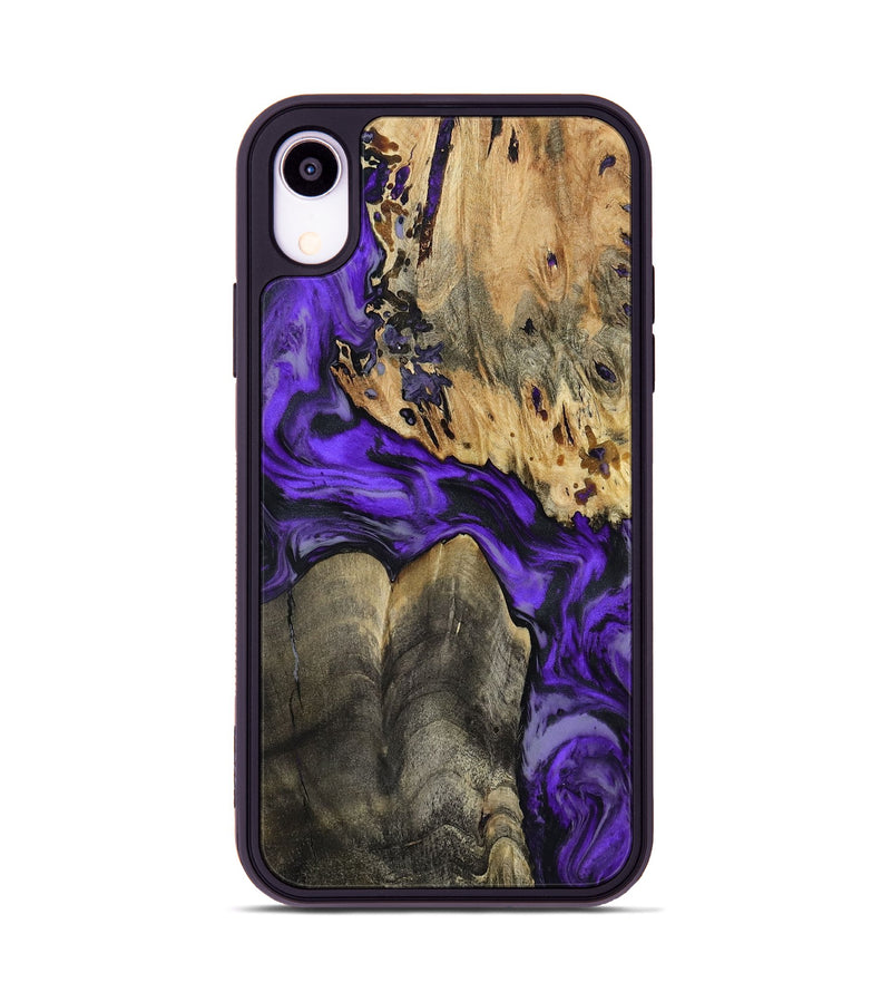 iPhone Xr Wood Phone Case - Shad (Purple, 801440)