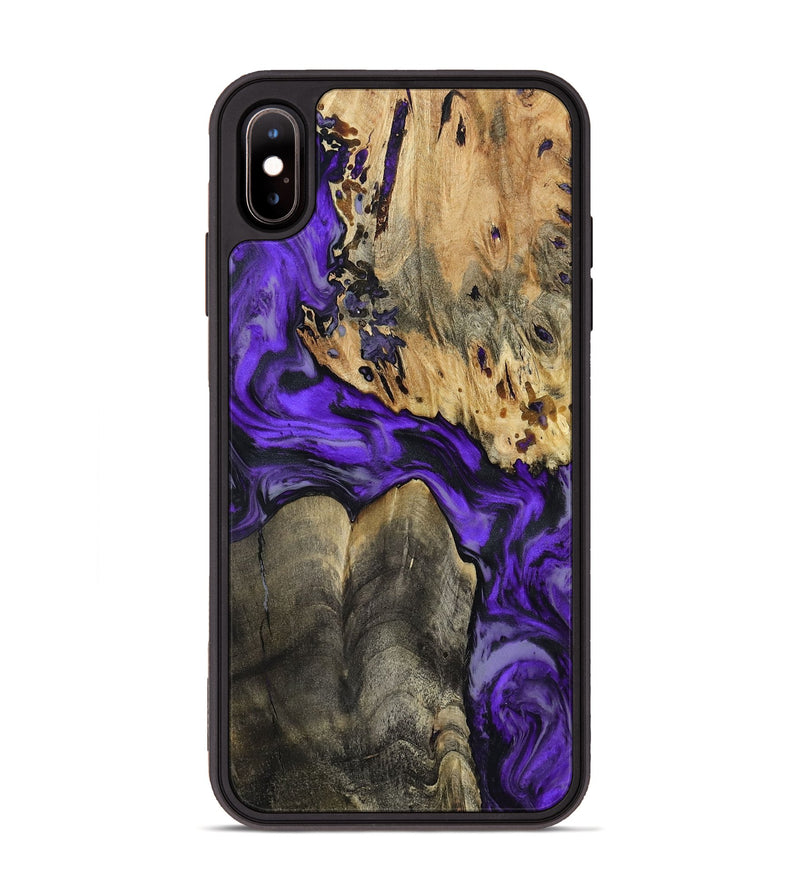 iPhone Xs Max Wood Phone Case - Shad (Purple, 801440)
