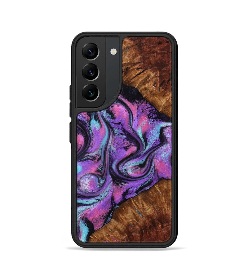 Galaxy S22 Wood Phone Case - Ella (Purple, 801441)