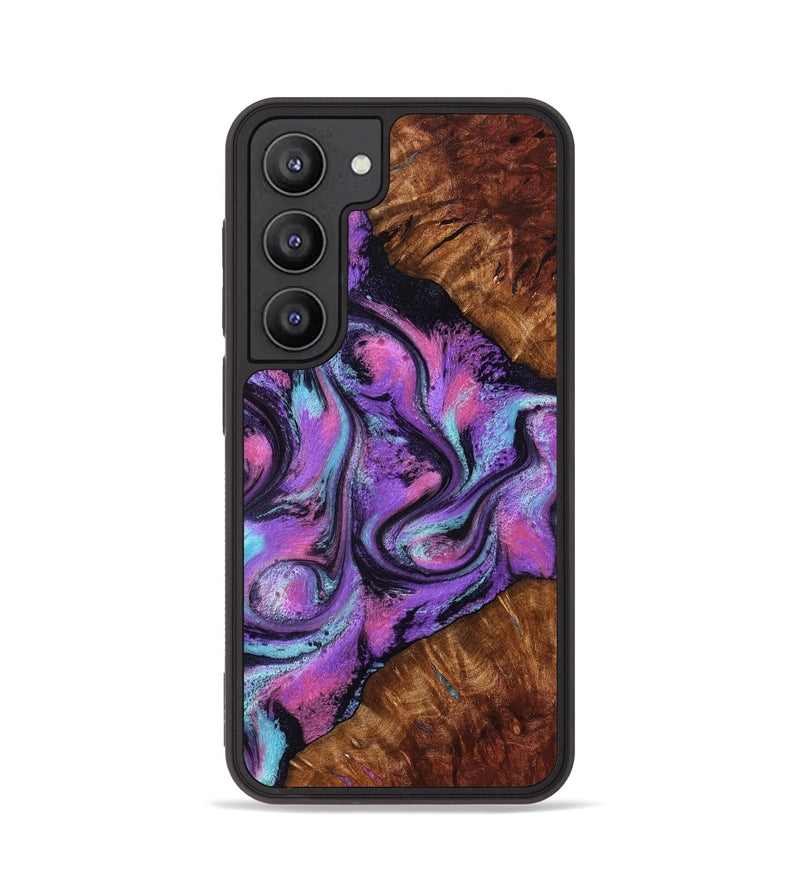 Galaxy S23 Wood Phone Case - Ella (Purple, 801441)
