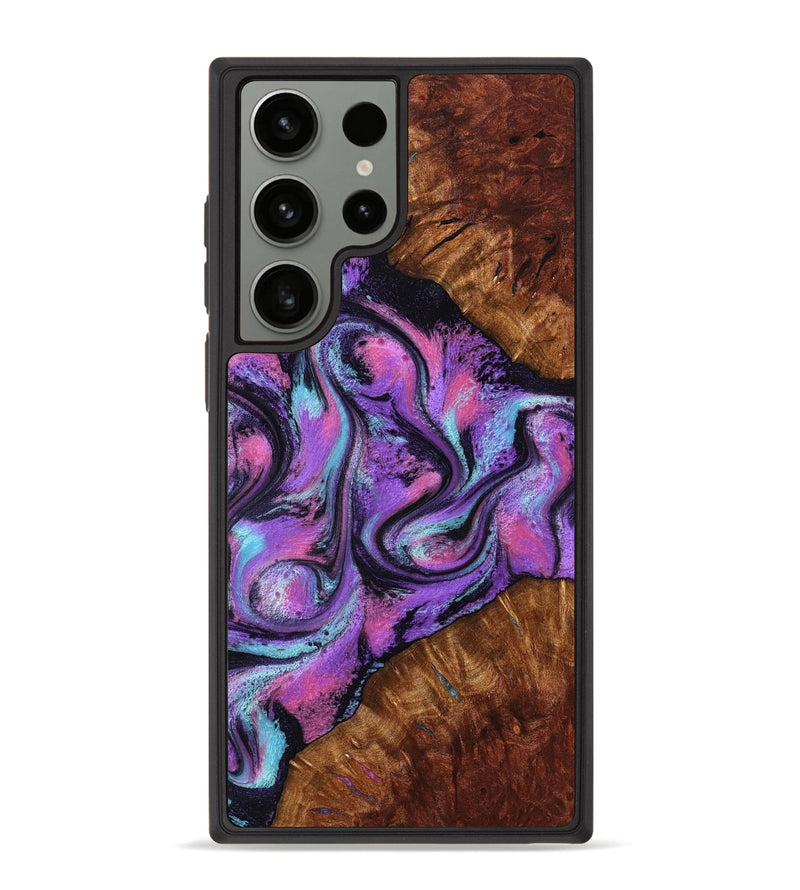 Galaxy S23 Ultra Wood Phone Case - Ella (Purple, 801441)