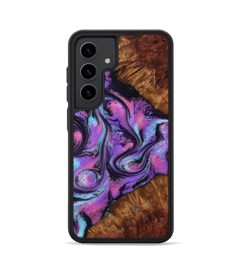 Galaxy S24 Wood Phone Case - Ella (Purple, 801441)