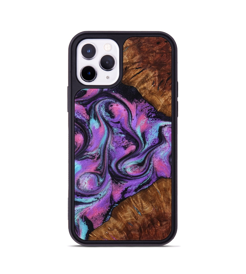 iPhone 11 Pro Wood Phone Case - Ella (Purple, 801441)