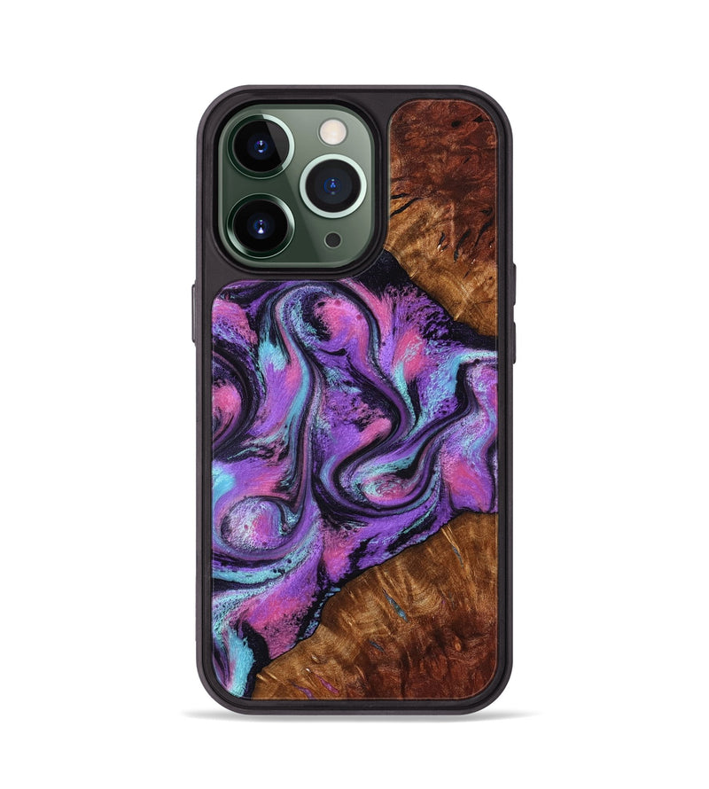 iPhone 13 Pro Wood Phone Case - Ella (Purple, 801441)