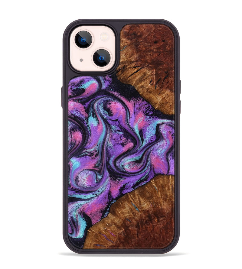 iPhone 14 Plus Wood Phone Case - Ella (Purple, 801441)