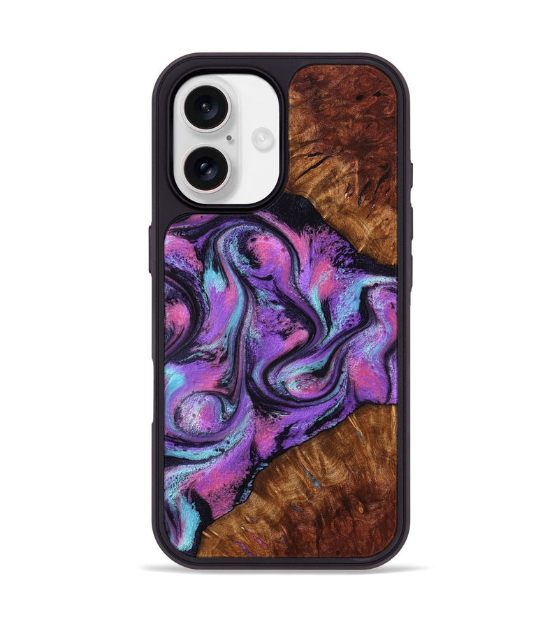 iPhone 17 Wood Phone Case - Ella (Purple, 801441)
