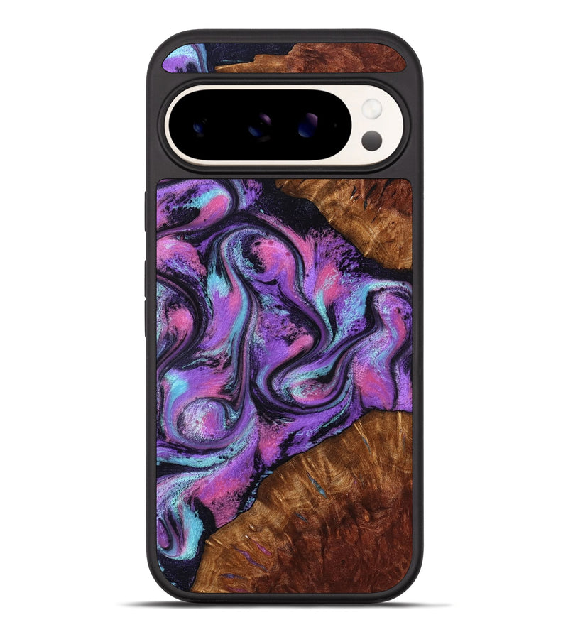 Pixel 10 Pro XL Wood Phone Case - Ella (Purple, 801441)