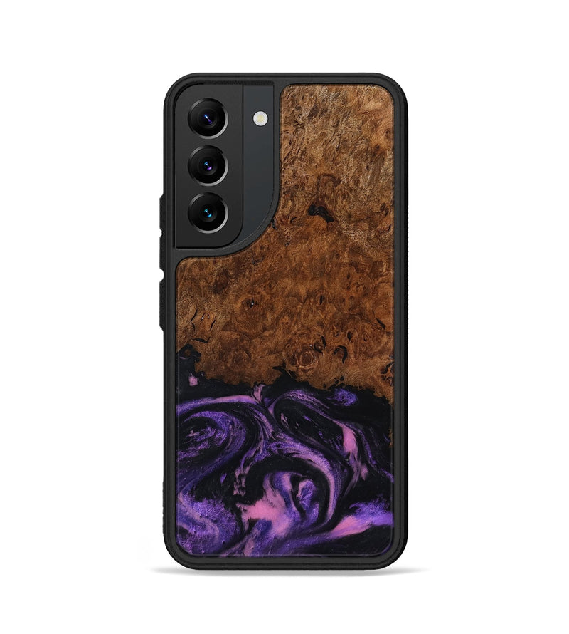 Galaxy S22 Wood Phone Case - Alexis (Purple, 801443)