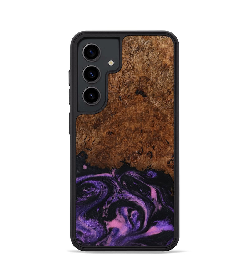 Galaxy S24 Wood Phone Case - Alexis (Purple, 801443)