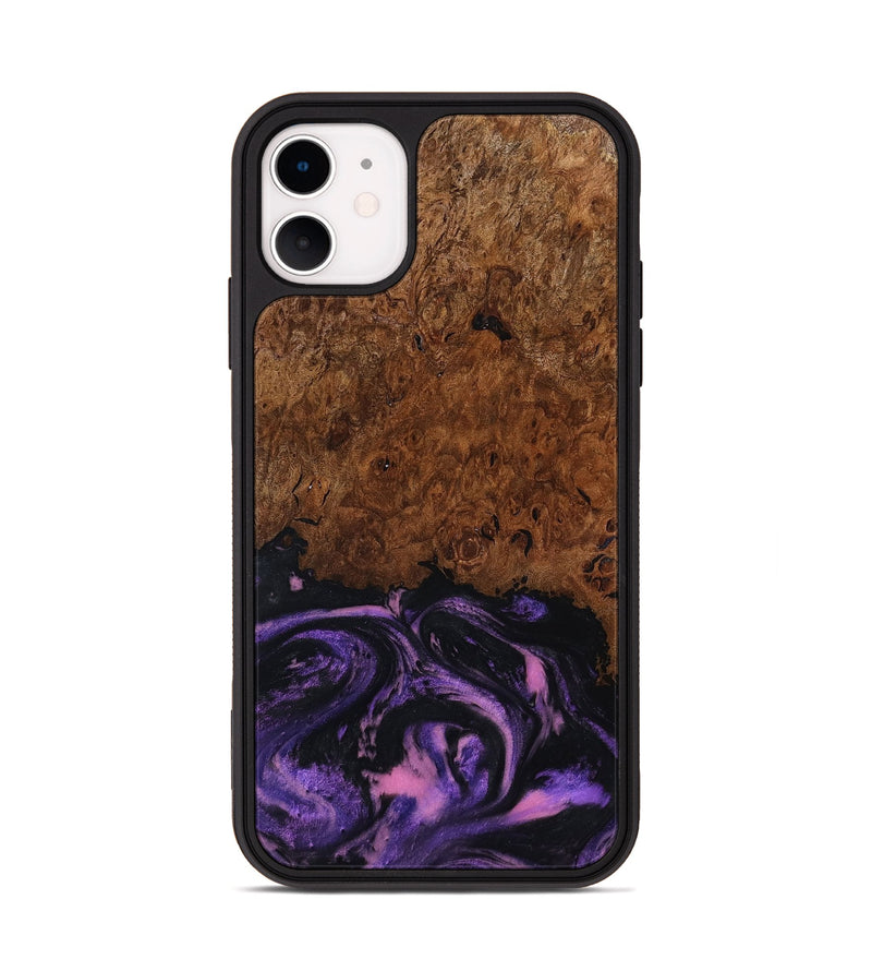 iPhone 11 Wood Phone Case - Alexis (Purple, 801443)