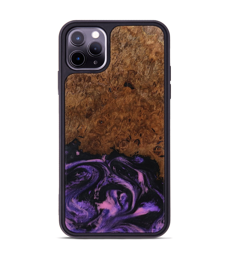 iPhone 11 Pro Max Wood Phone Case - Alexis (Purple, 801443)