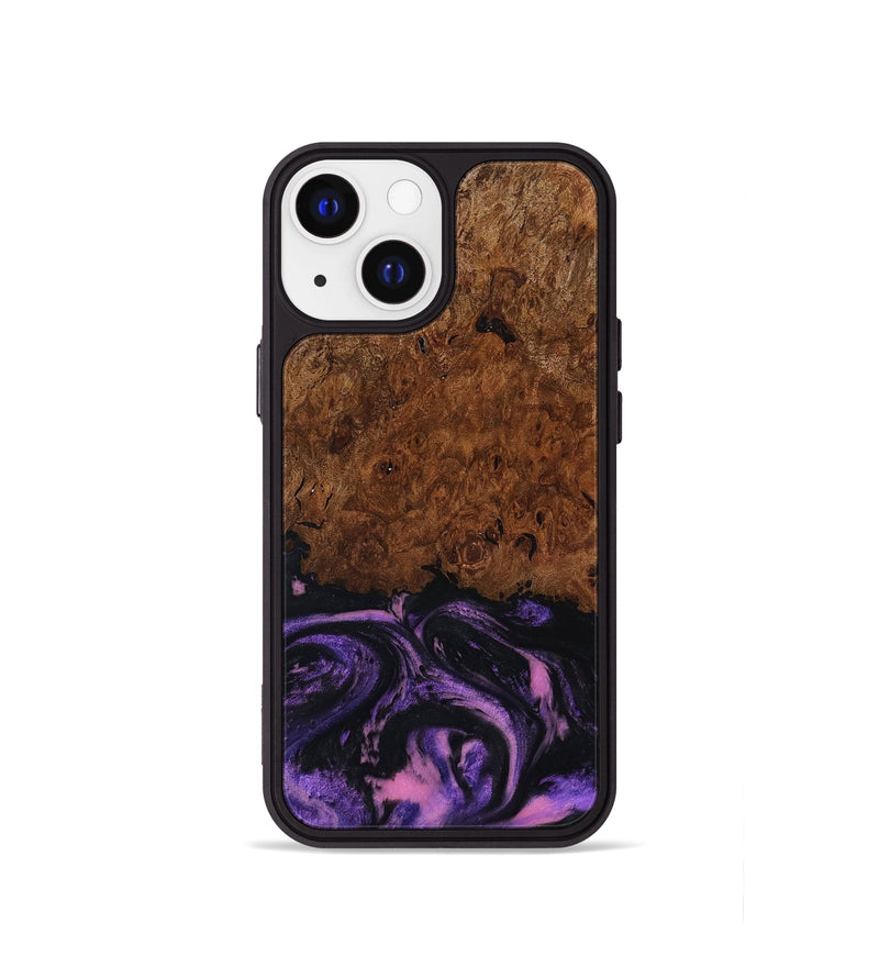 iPhone 13 mini Wood Phone Case - Alexis (Purple, 801443)