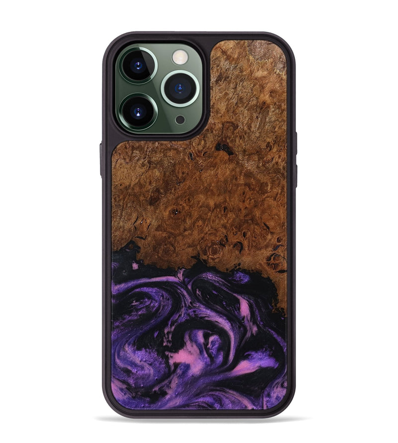 iPhone 13 Pro Max Wood Phone Case - Alexis (Purple, 801443)