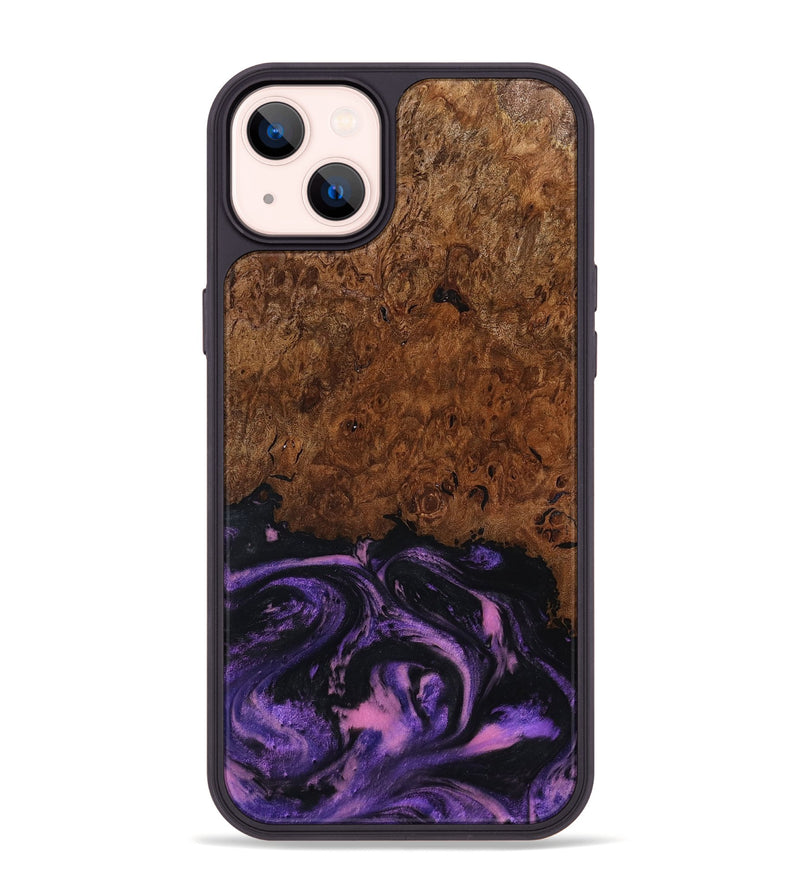 iPhone 14 Plus Wood Phone Case - Alexis (Purple, 801443)
