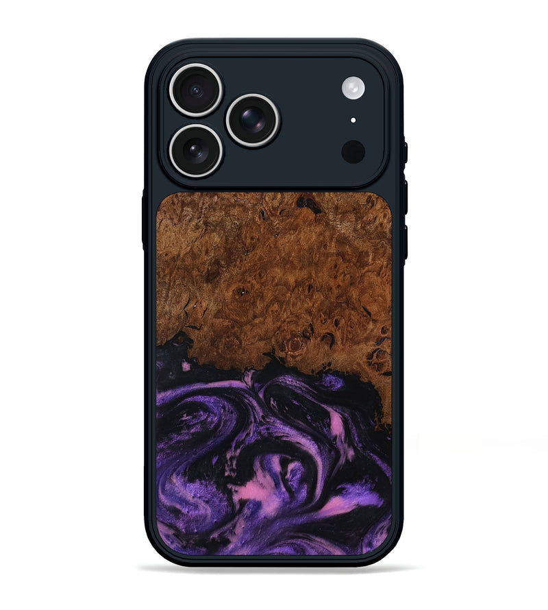 iPhone 17 Pro Max Wood Phone Case - Alexis (Purple, 801443)