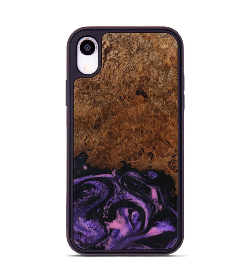 iPhone Xr Wood Phone Case - Alexis (Purple, 801443)