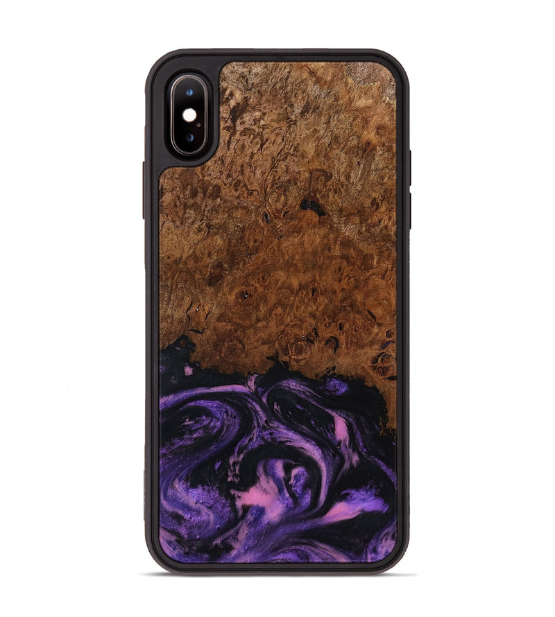 iPhone Xs Max Wood Phone Case - Alexis (Purple, 801443)