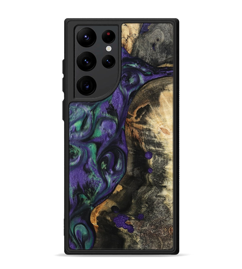 Galaxy S22 Ultra Wood Phone Case - Contina (Purple, 801444)