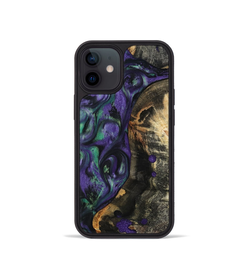 iPhone 12 mini Wood Phone Case - Contina (Purple, 801444)