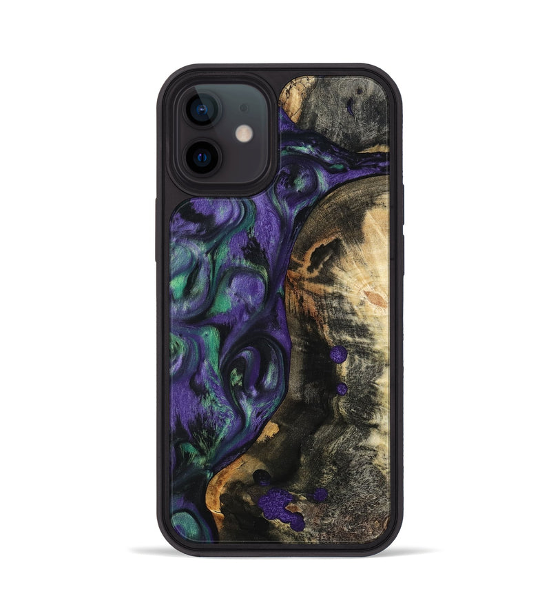 iPhone 12 Wood Phone Case - Contina (Purple, 801444)