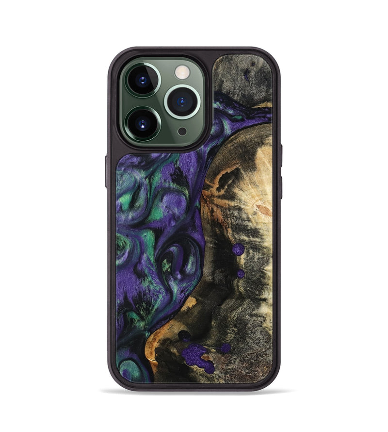 iPhone 13 Pro Wood Phone Case - Contina (Purple, 801444)