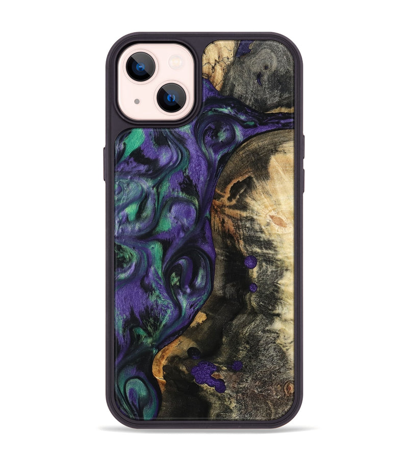 iPhone 14 Plus Wood Phone Case - Contina (Purple, 801444)