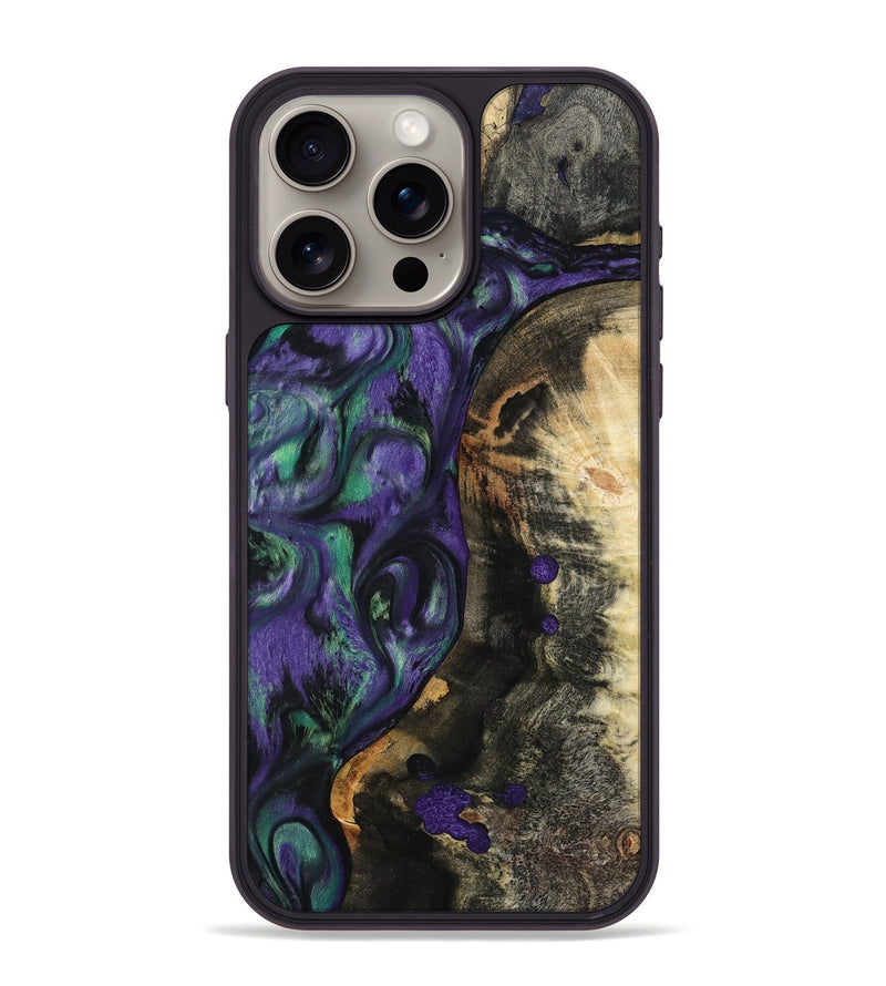 iPhone 15 Pro Max Wood Phone Case - Contina (Purple, 801444)