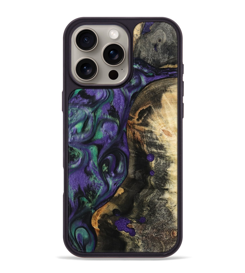 iPhone 16 Pro Max Wood Phone Case - Contina (Purple, 801444)