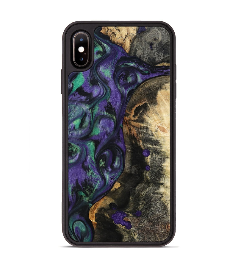 iPhone Xs Max Wood Phone Case - Contina (Purple, 801444)