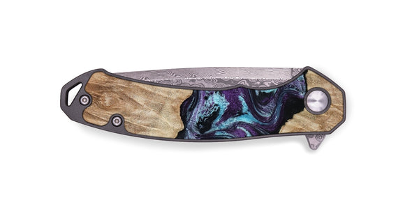 EDC Wood Pocket Knife - Alyvia (Purple, 801445)