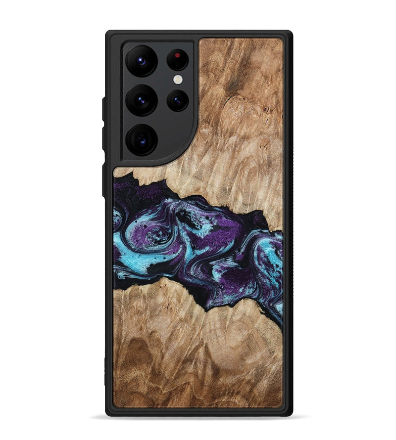 Galaxy S22 Ultra Wood Phone Case - Alyvia (Purple, 801445)