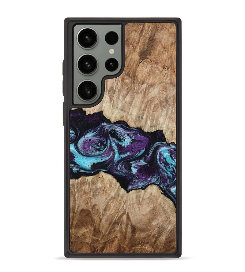 Galaxy S23 Ultra Wood Phone Case - Alyvia (Purple, 801445)