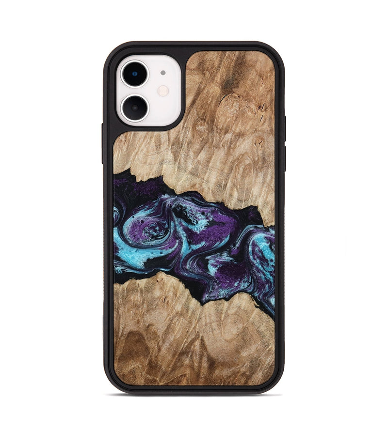 iPhone 11 Wood Phone Case - Alyvia (Purple, 801445)
