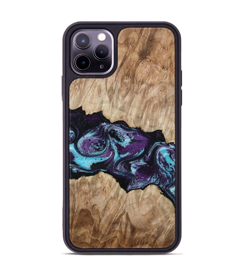 iPhone 11 Pro Max Wood Phone Case - Alyvia (Purple, 801445)