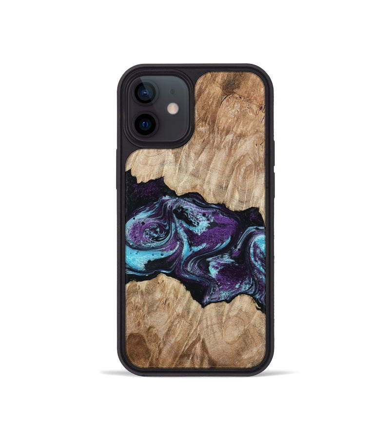 iPhone 12 mini Wood Phone Case - Alyvia (Purple, 801445)