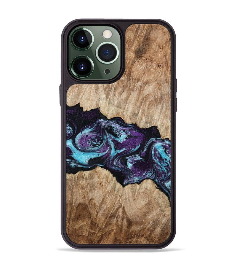 iPhone 13 Pro Max Wood Phone Case - Alyvia (Purple, 801445)