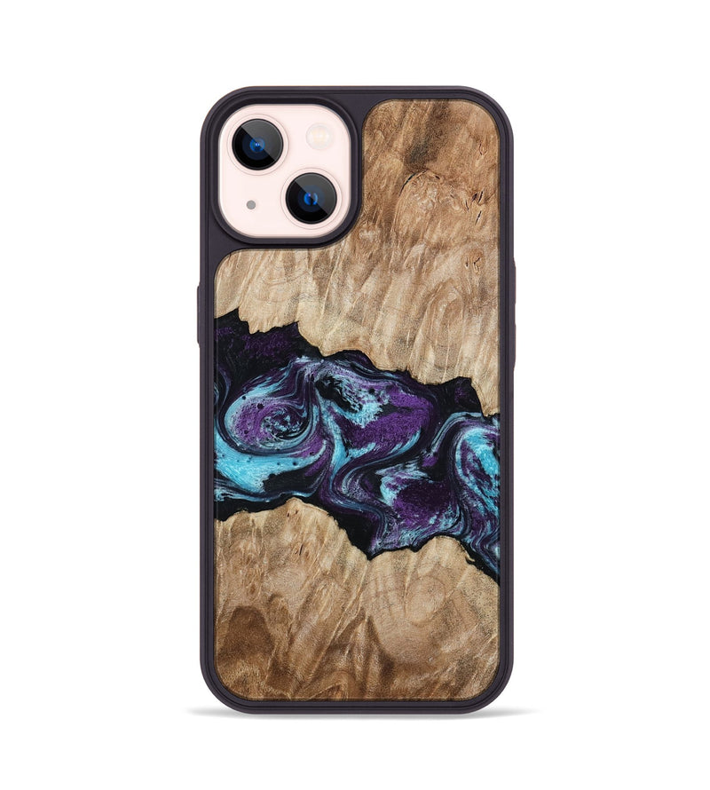 iPhone 14 Wood Phone Case - Alyvia (Purple, 801445)