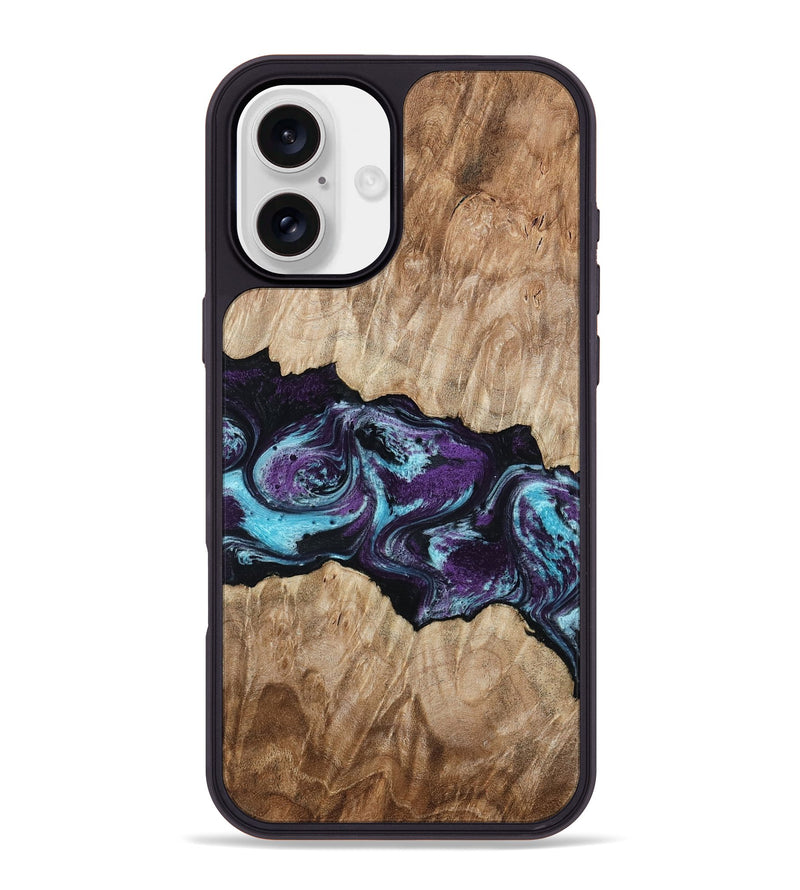 iPhone 16 Plus Wood Phone Case - Alyvia (Purple, 801445)