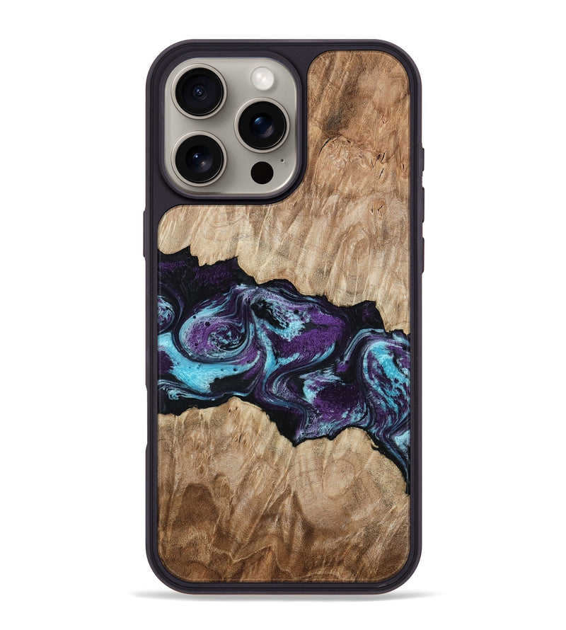 iPhone 16 Pro Max Wood Phone Case - Alyvia (Purple, 801445)