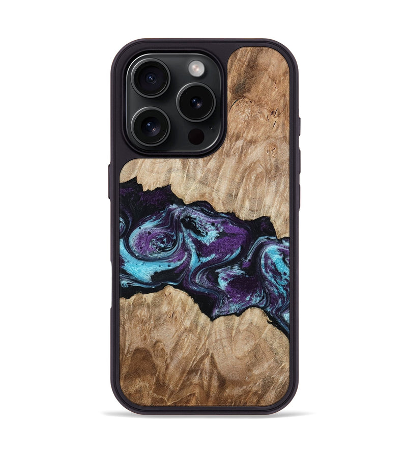 iPhone 16 Pro Wood Phone Case - Alyvia (Purple, 801445)