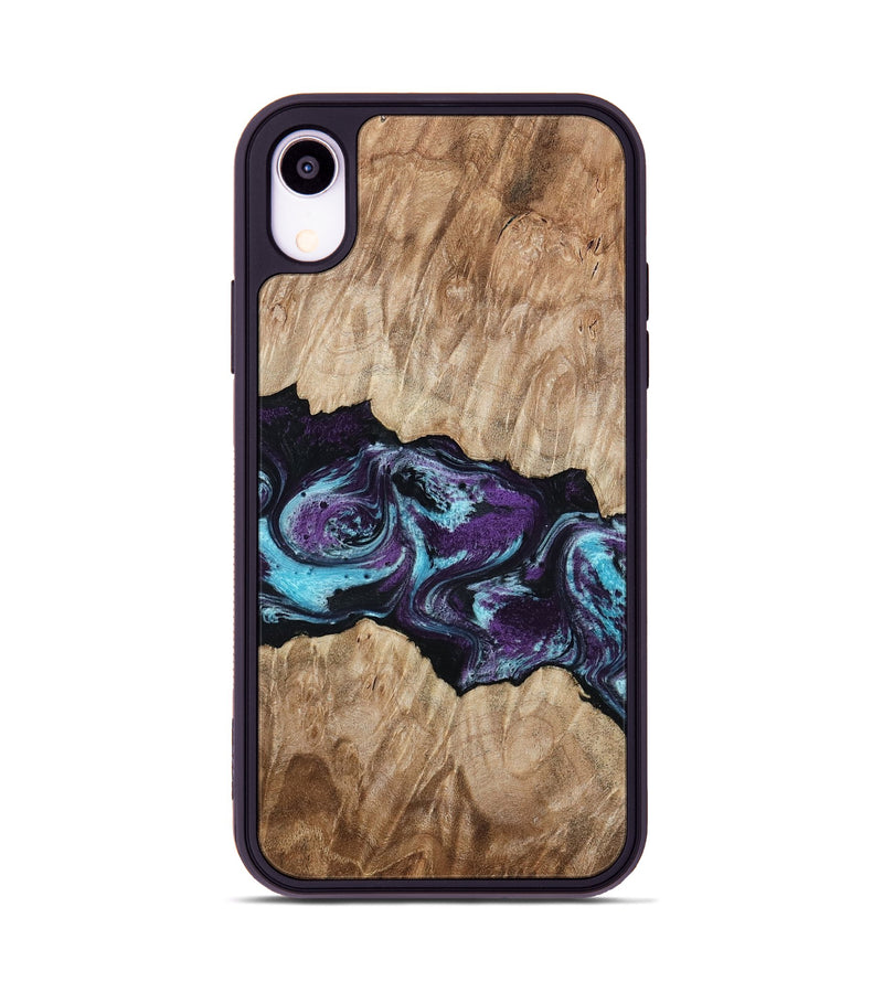 iPhone Xr Wood Phone Case - Alyvia (Purple, 801445)