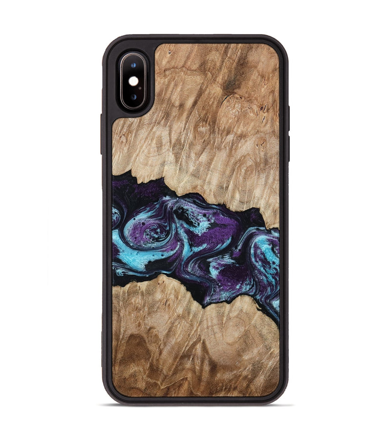 iPhone Xs Max Wood Phone Case - Alyvia (Purple, 801445)