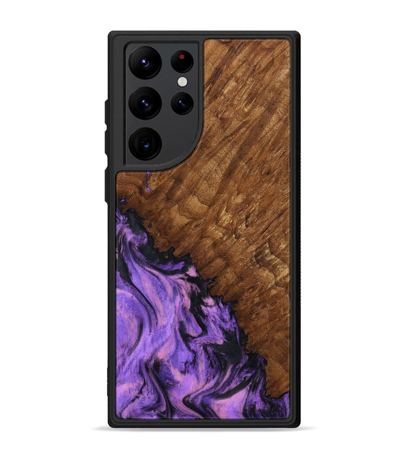 Galaxy S22 Ultra Wood Phone Case - Sheri (Purple, 801447)