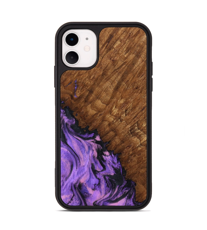 iPhone 11 Wood Phone Case - Sheri (Purple, 801447)
