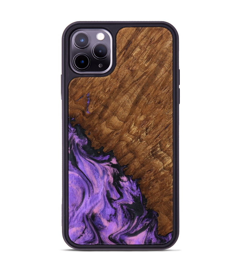 iPhone 11 Pro Max Wood Phone Case - Sheri (Purple, 801447)