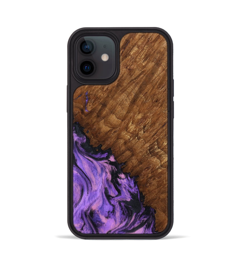 iPhone 12 Wood Phone Case - Sheri (Purple, 801447)