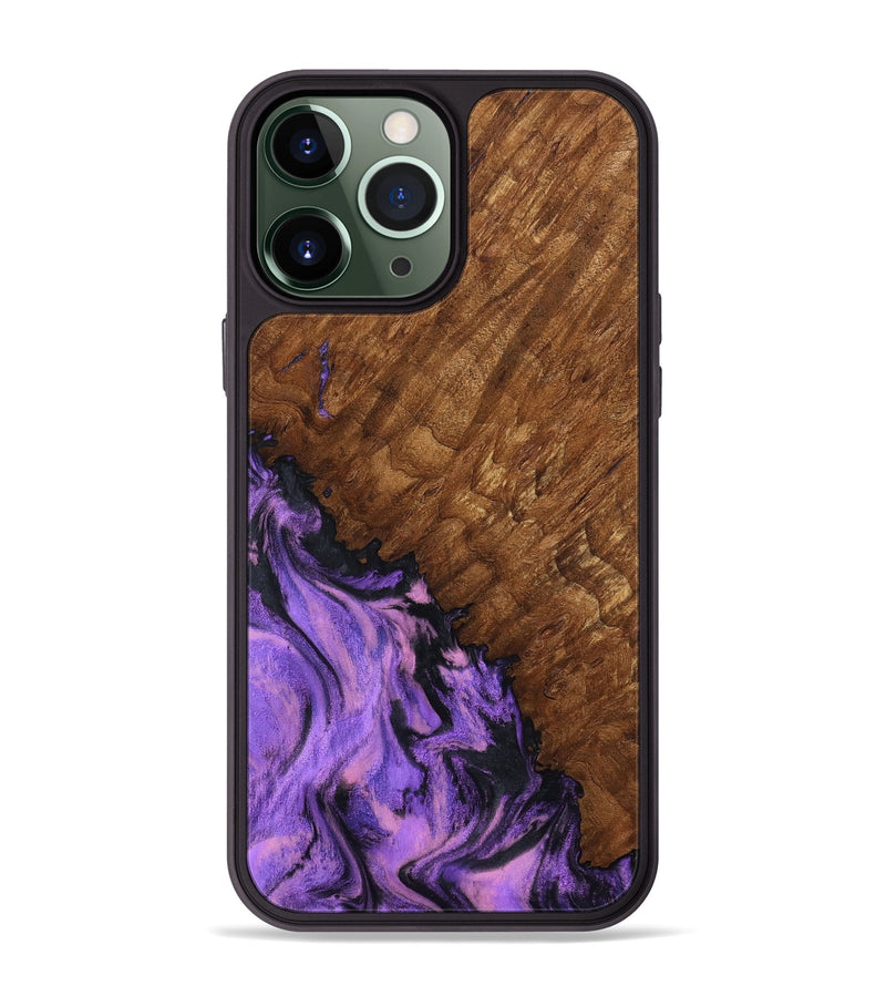 iPhone 13 Pro Max Wood Phone Case - Sheri (Purple, 801447)