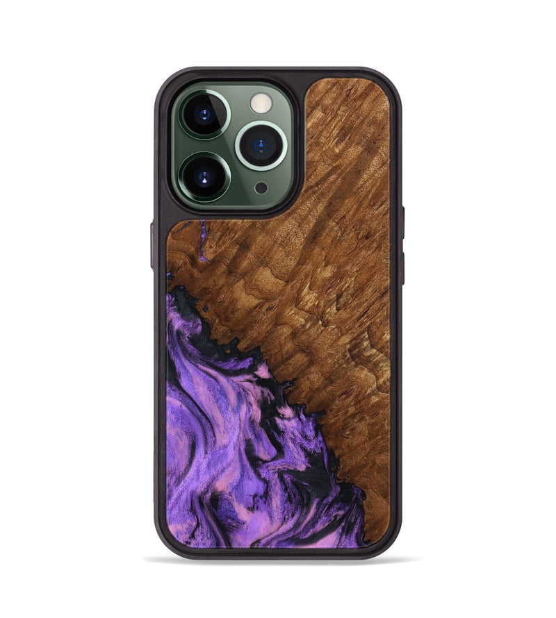 iPhone 13 Pro Wood Phone Case - Sheri (Purple, 801447)