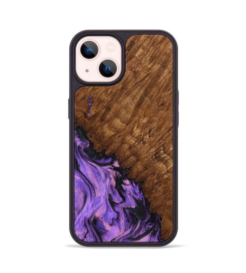iPhone 14 Wood Phone Case - Sheri (Purple, 801447)
